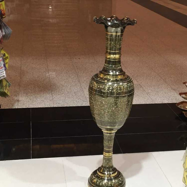 metal vase